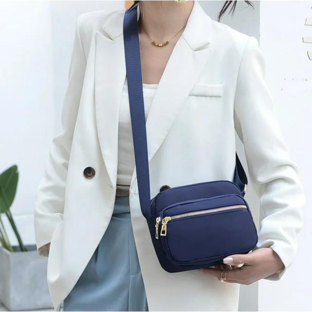 Morral Multibolsillo Con Cierre Metal