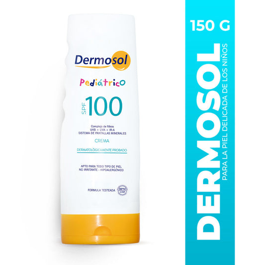 CREMA FOTOPROTECTORA PEDIATRICO 100 SPF - DERMOSOL 150G